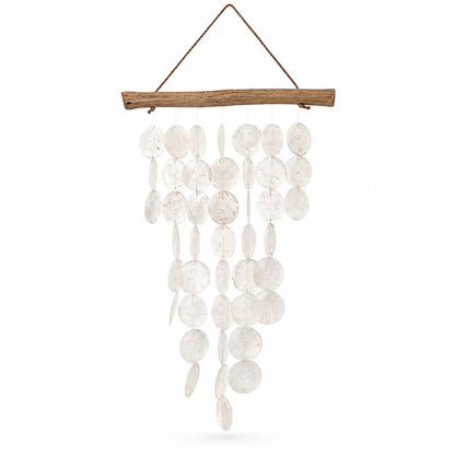 Waterfall Natural Capiz Shell Wind Chime / Kachayu