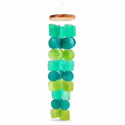 Cascading Capiz Shell Wind Chime