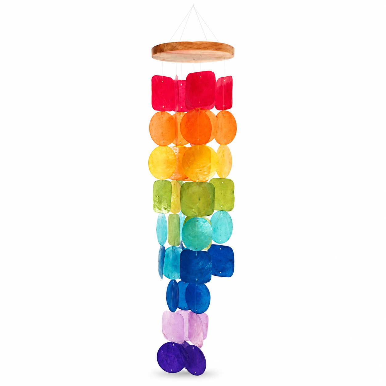 Cascading Capiz Shell Wind Chime