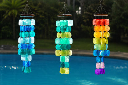 Cascading Capiz Shell Wind Chime