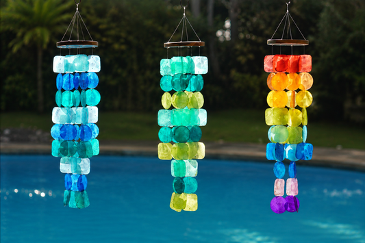 Cascading Capiz Shell Wind Chime