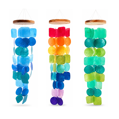 Cascading Capiz Shell Wind Chime